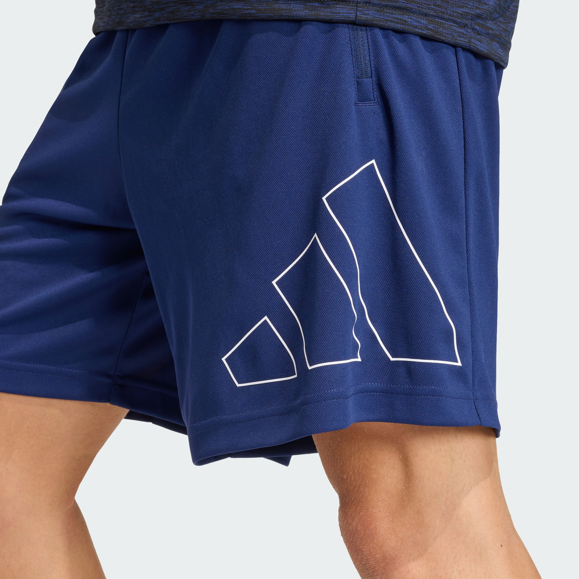 Short adidas WORKOUT ESSENTIALS BASE DE PIQUE CON LOGO GRANDE Hombre — imagen 5