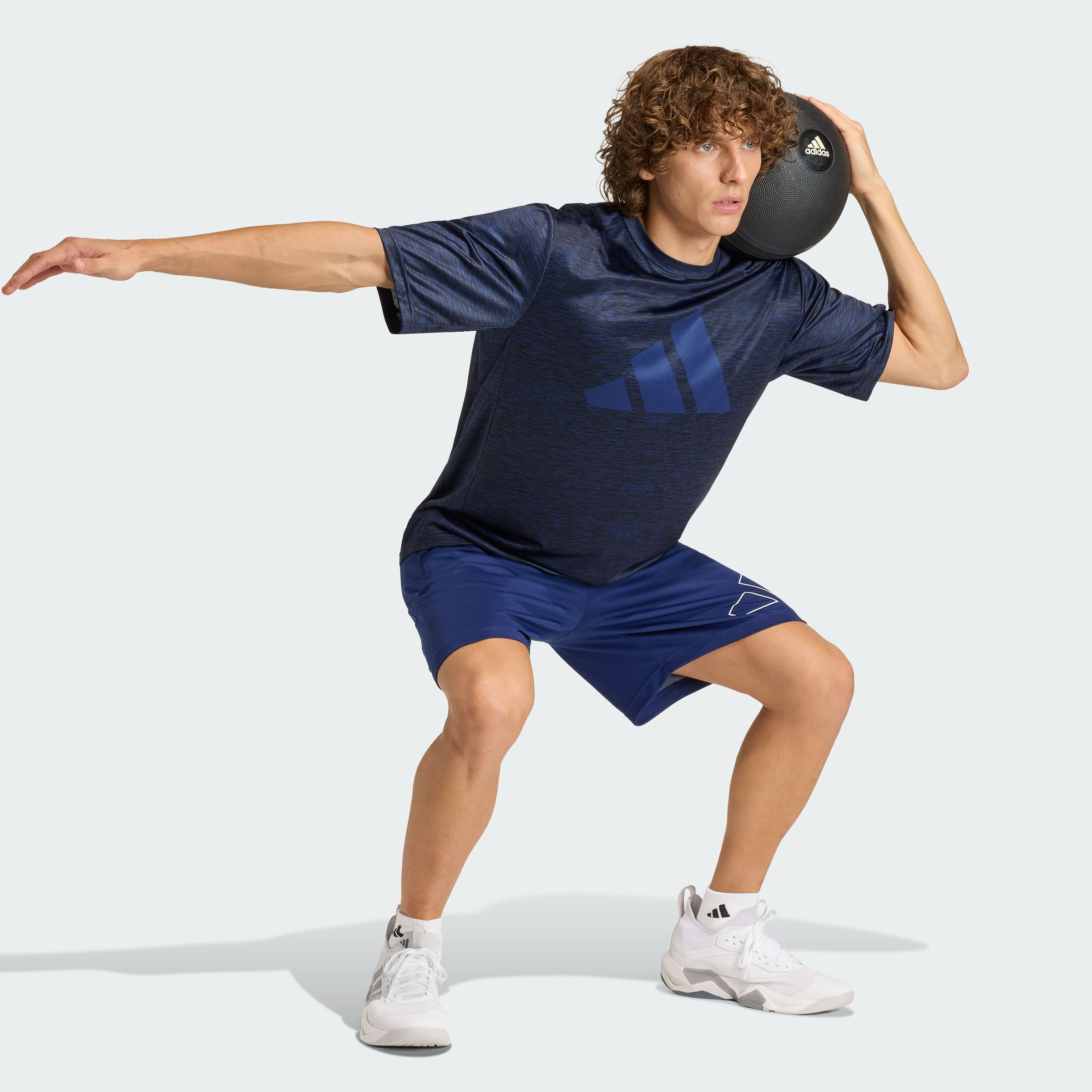 Short adidas WORKOUT ESSENTIALS BASE DE PIQUE CON LOGO GRANDE Hombre — imagen 6