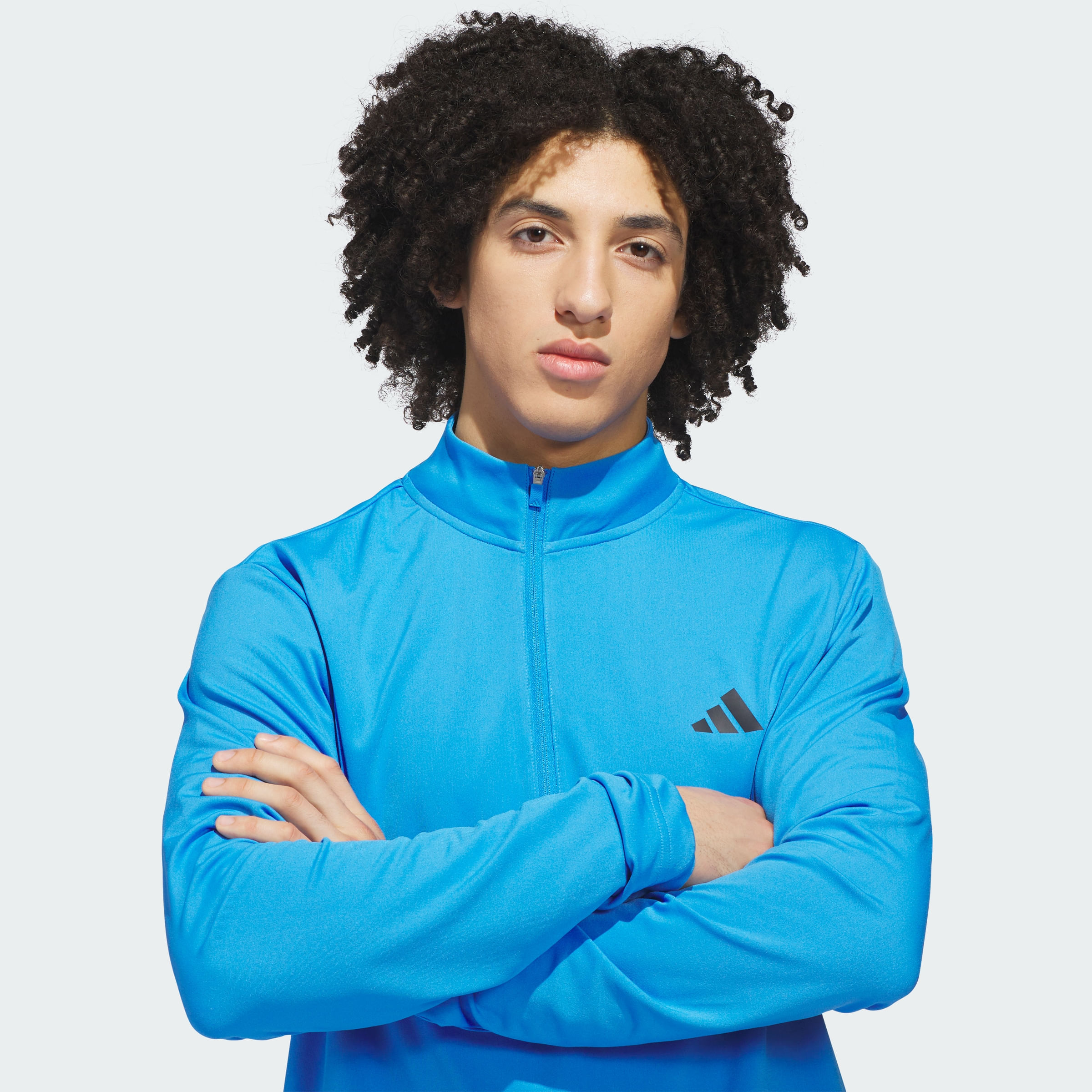 Buzo adidas Performance 3 Tiras con Cierre Corto Hombre — imagen 4