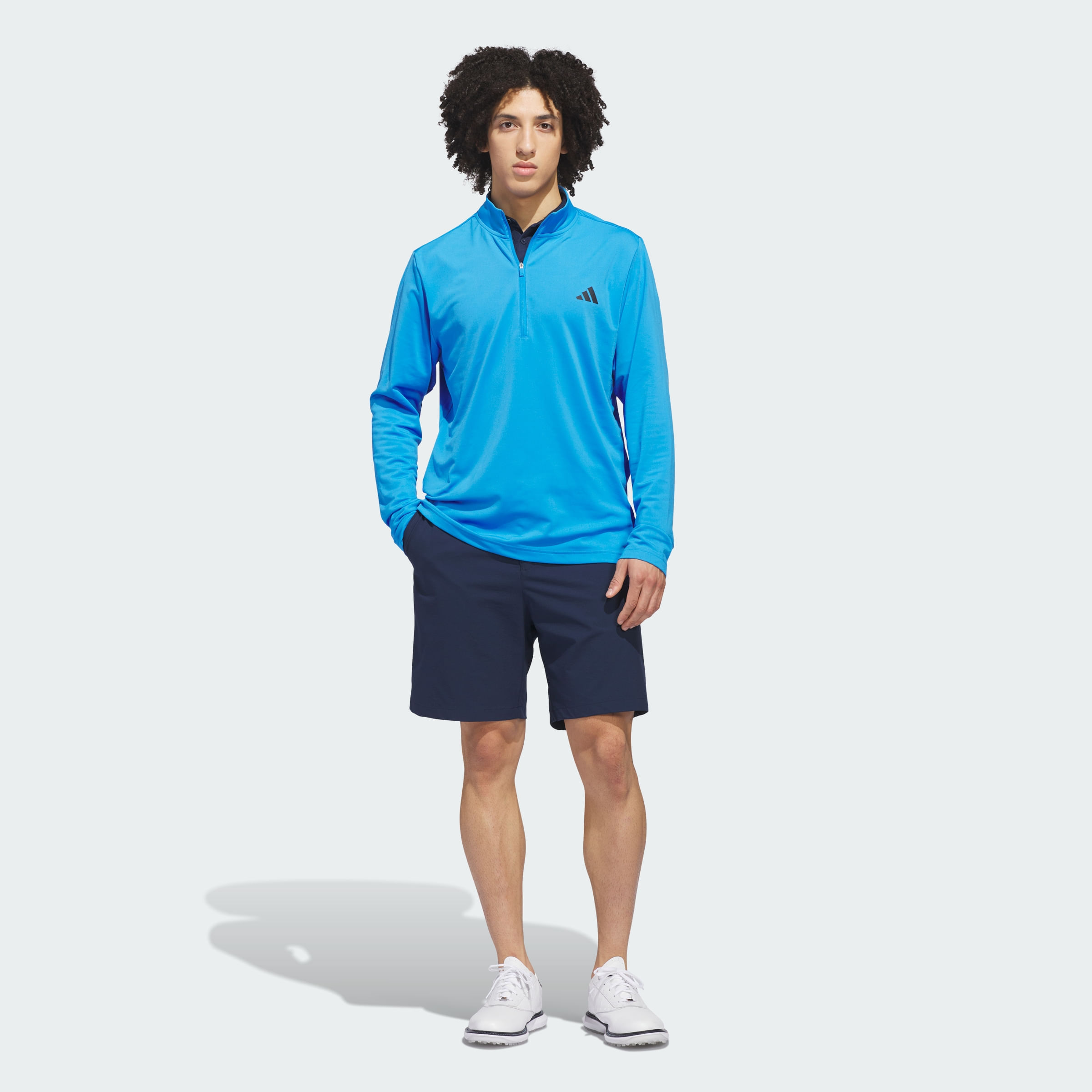 Buzo adidas Performance 3 Tiras con Cierre Corto Hombre — imagen 6