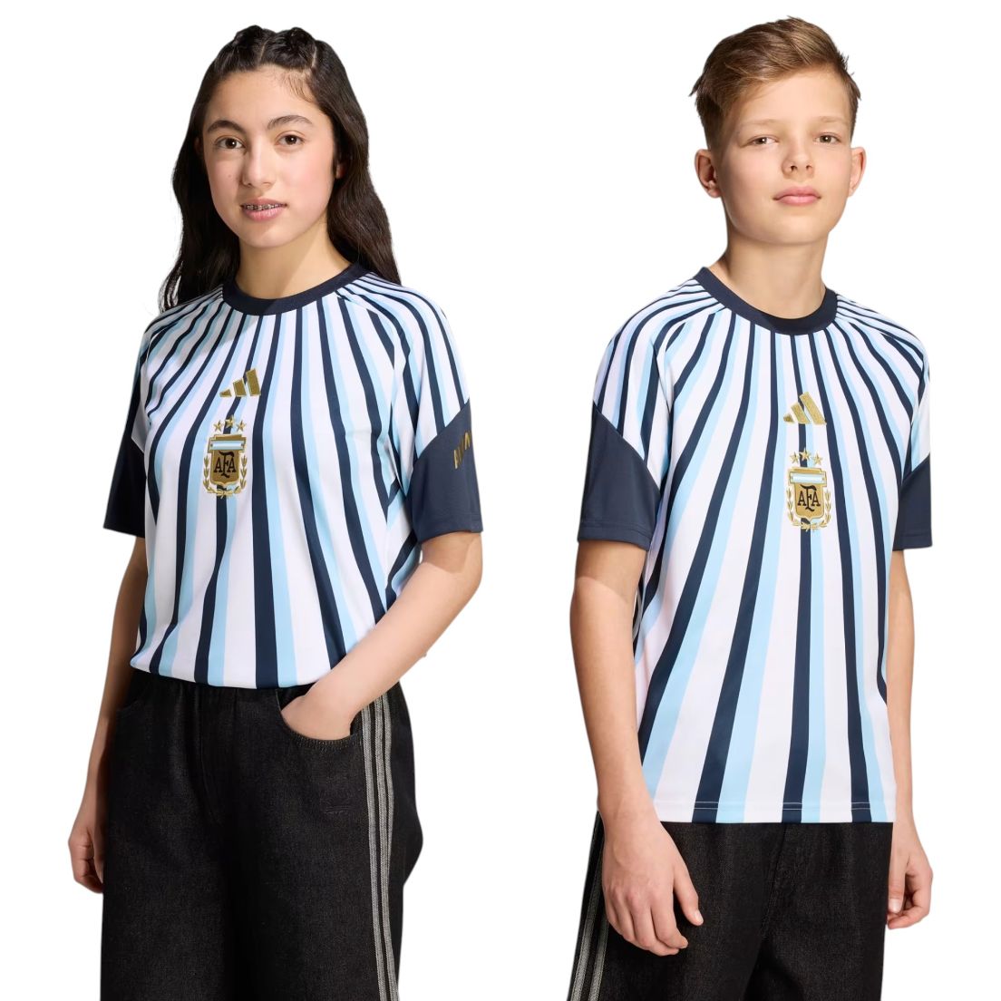 Camiseta adidas Pre Match Selección Argentina 26 De Niños — imagen 3