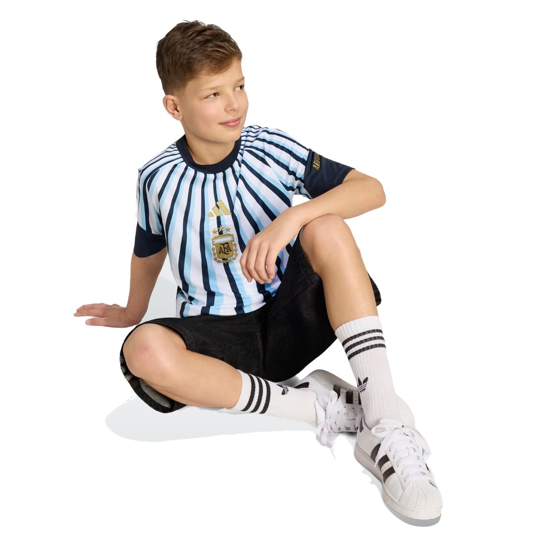 Camiseta adidas Pre Match Selección Argentina 26 De Niños — imagen 7