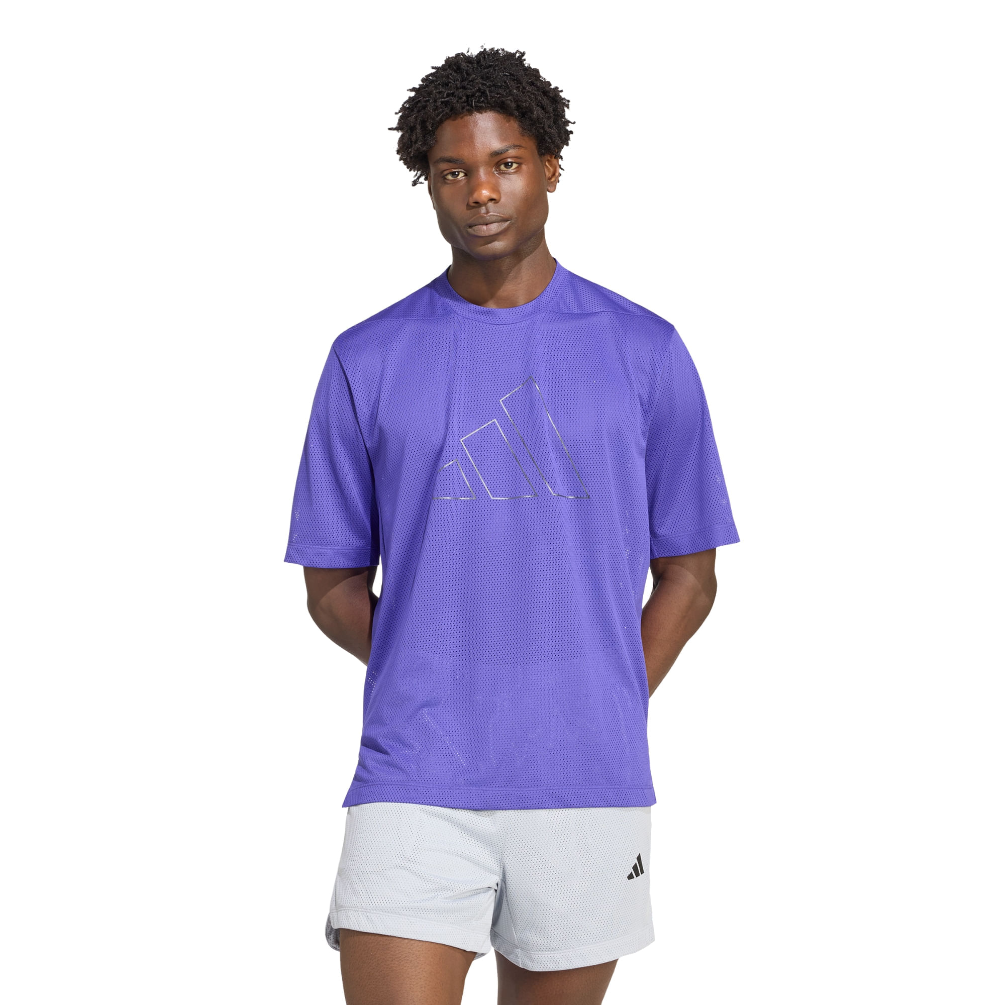 Remera Mangas cortas adidas de Entrenamiento D4T PrimeLift Essentials Malla Hombre — imagen 2
