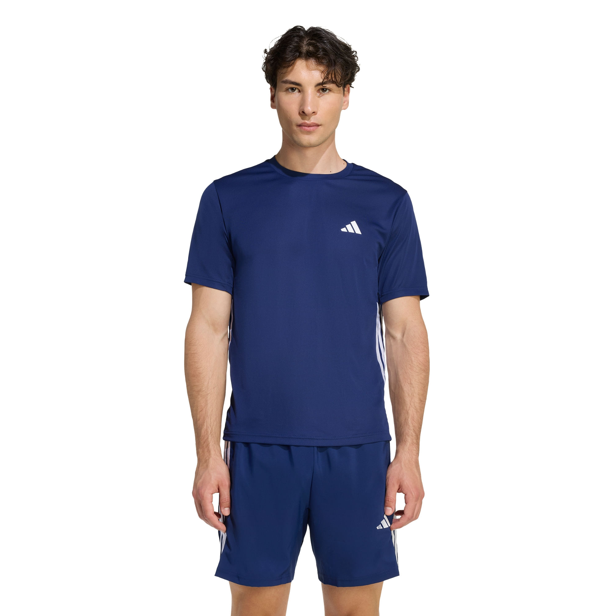 Remera Mangas cortas adidas Workout Essentials Base 3 Tiras Hombre — imagen 2