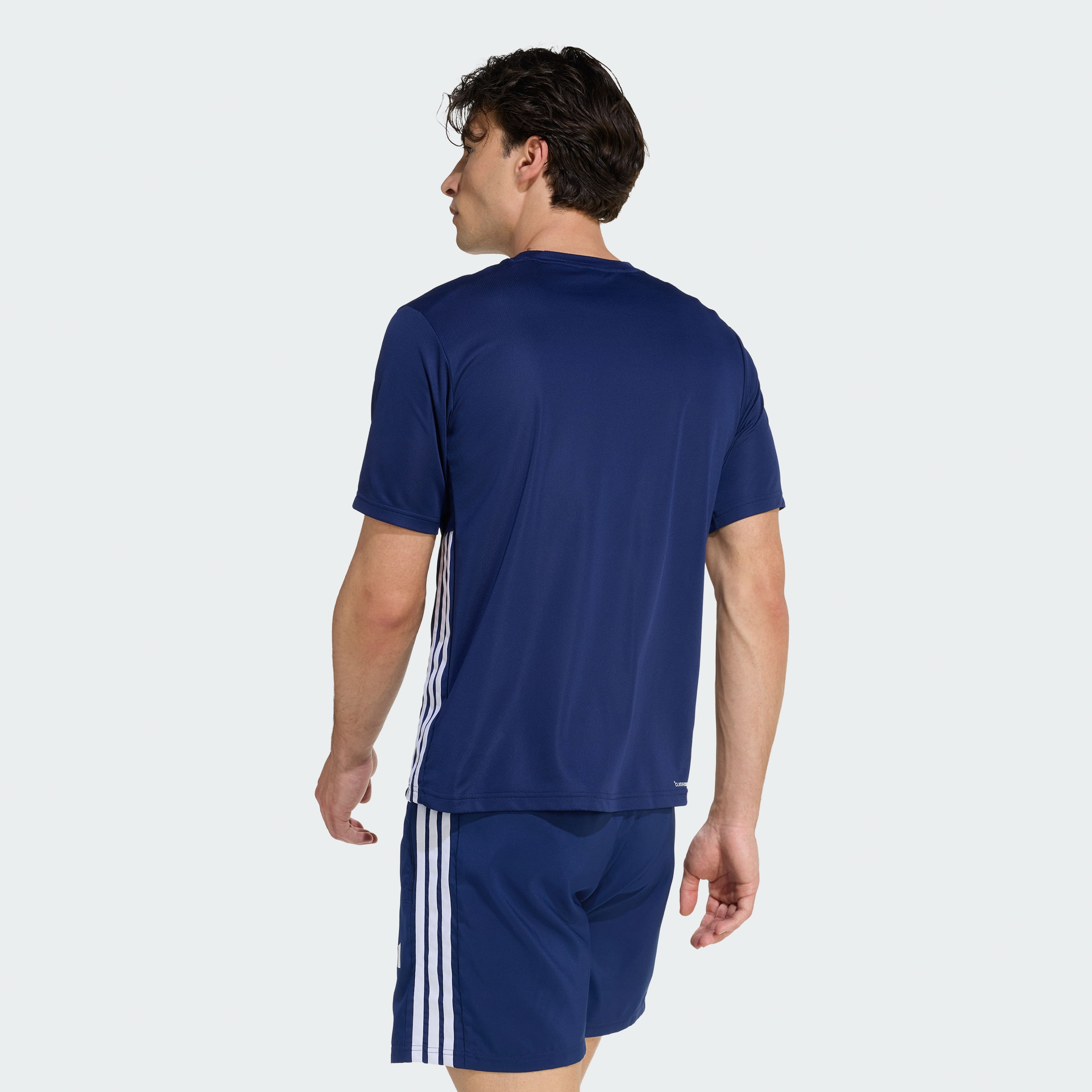 Remera Mangas cortas adidas Workout Essentials Base 3 Tiras Hombre — imagen 3