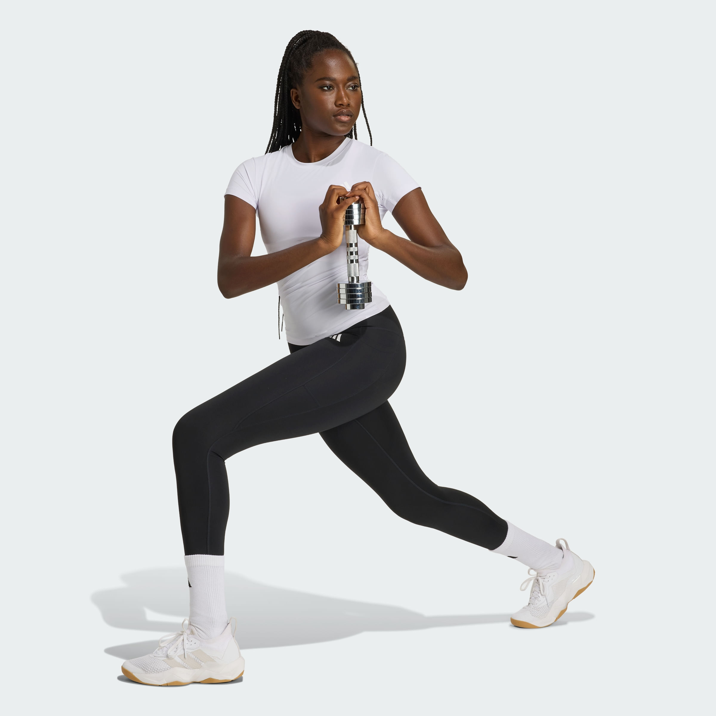 Remera Mangas cortas adidas de Entrenamiento PrimeLift Essentials Contour Mujer — imagen 7
