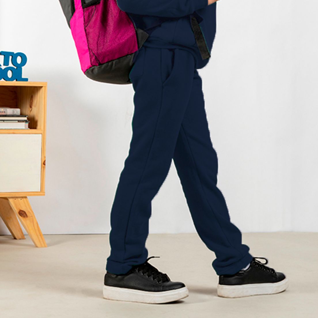 Pantalon Meridian Colegial Frisa De Niños — imagen 2