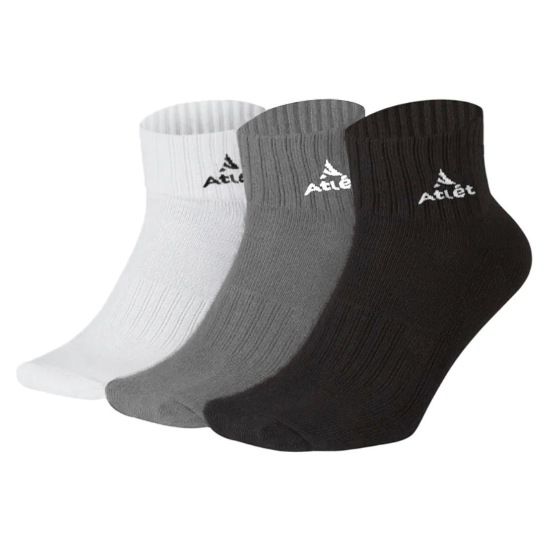 Medias Atlét Quarter Pack X 3 De Hombre